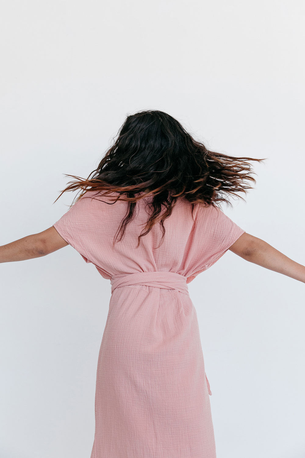 The Dolman Dress in Clay