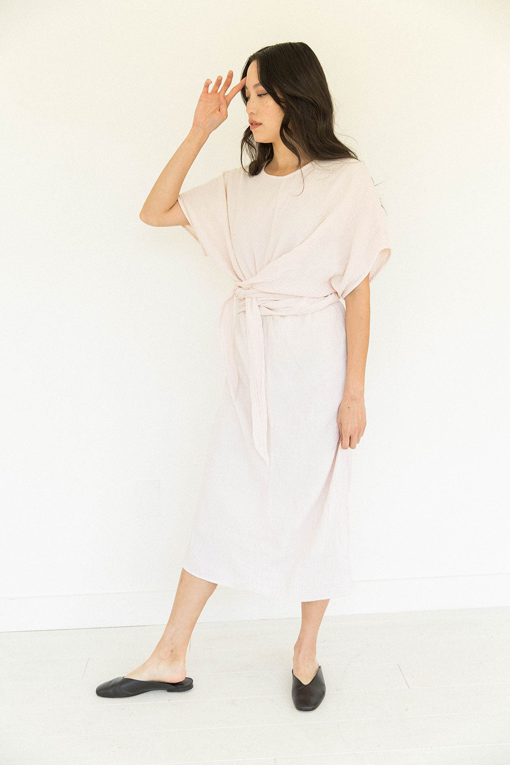 The Dolman Dress in Eggnog