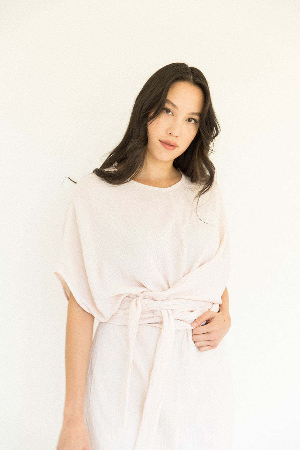 The Dolman Dress in Eggnog