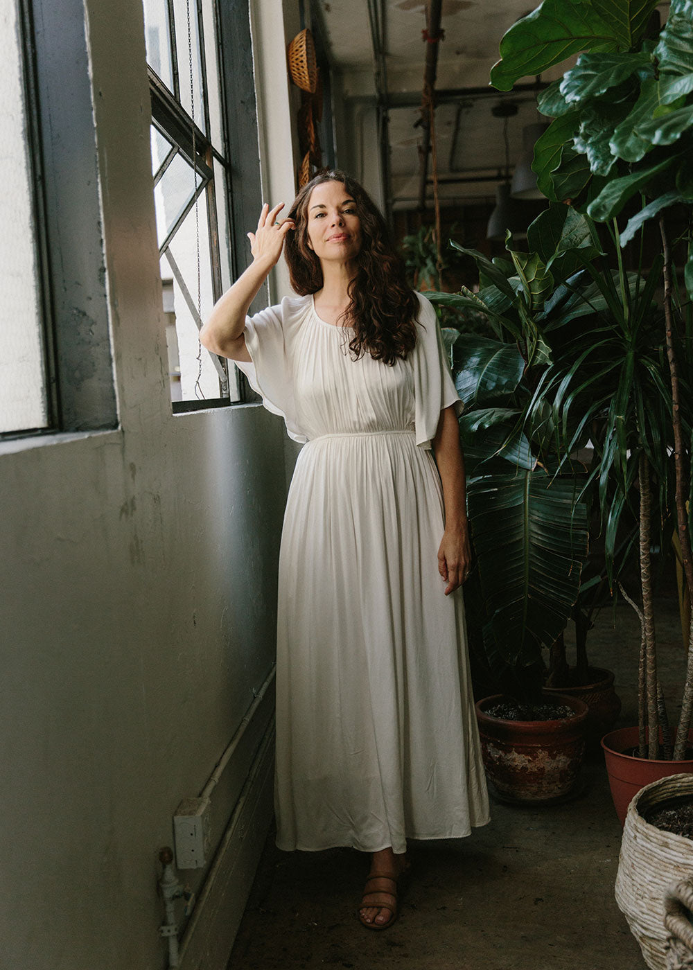The Fiona Dress in Sea Salt