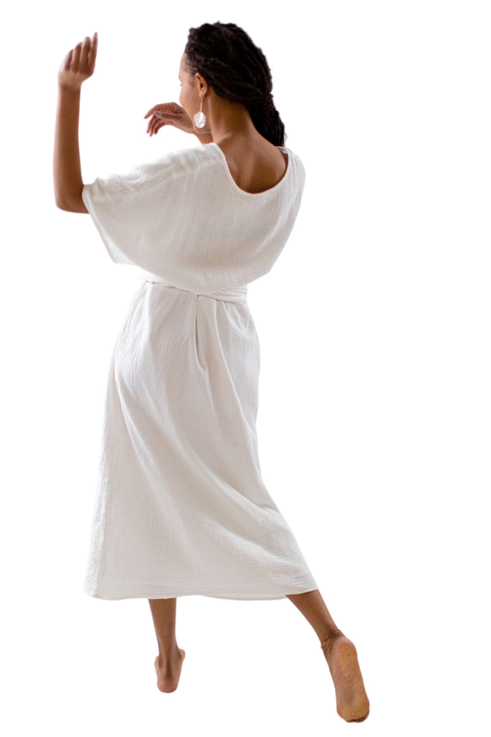 The Dolman Dress in Dove
