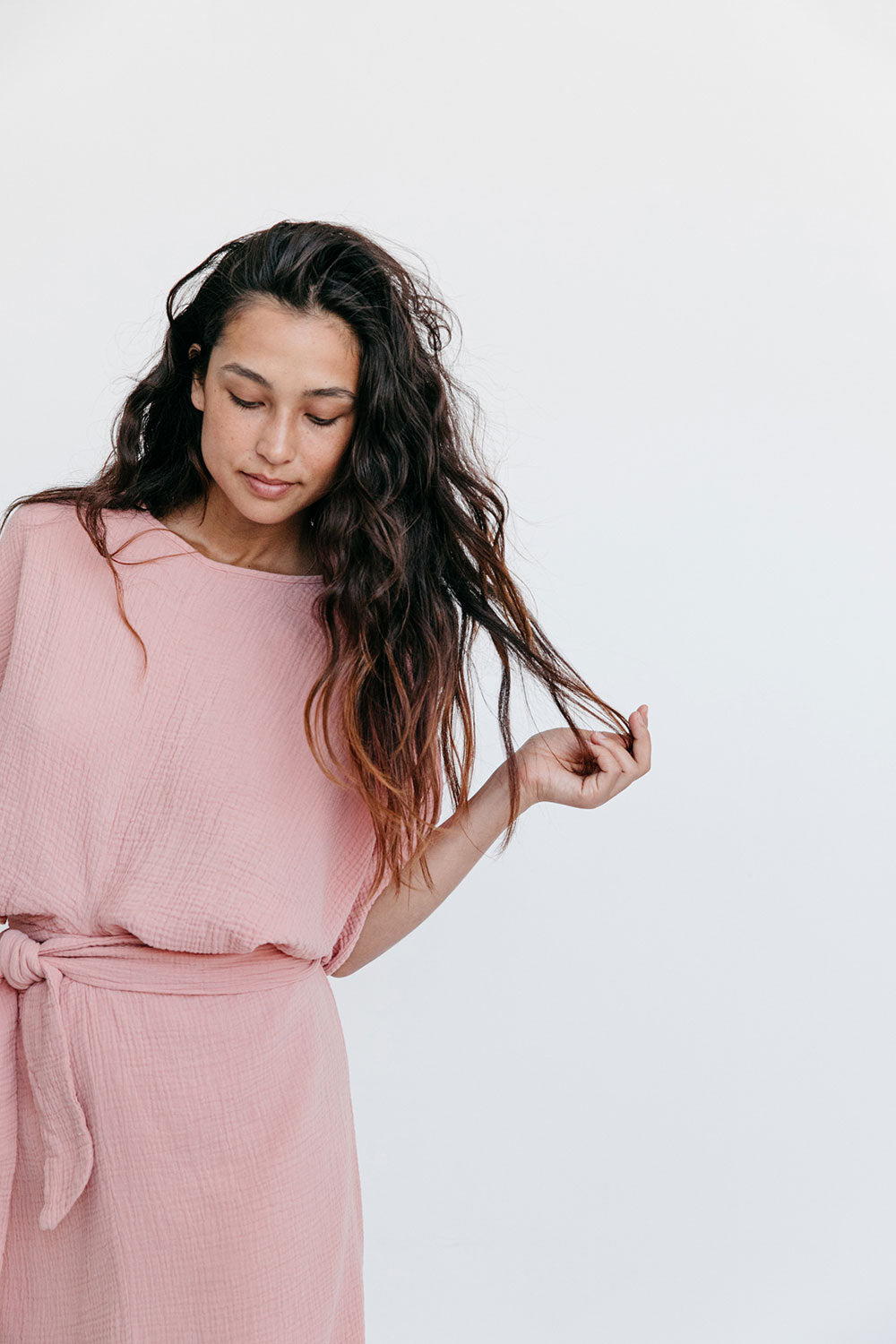 The Dolman Dress in Clay