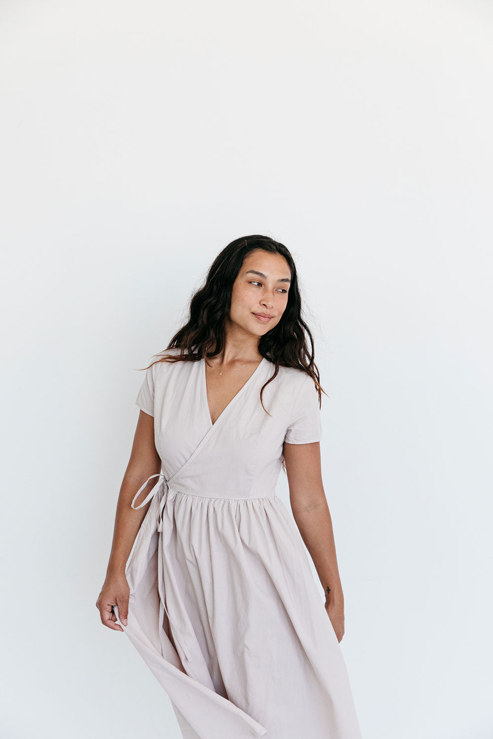 The Anna Dress in Mushroom