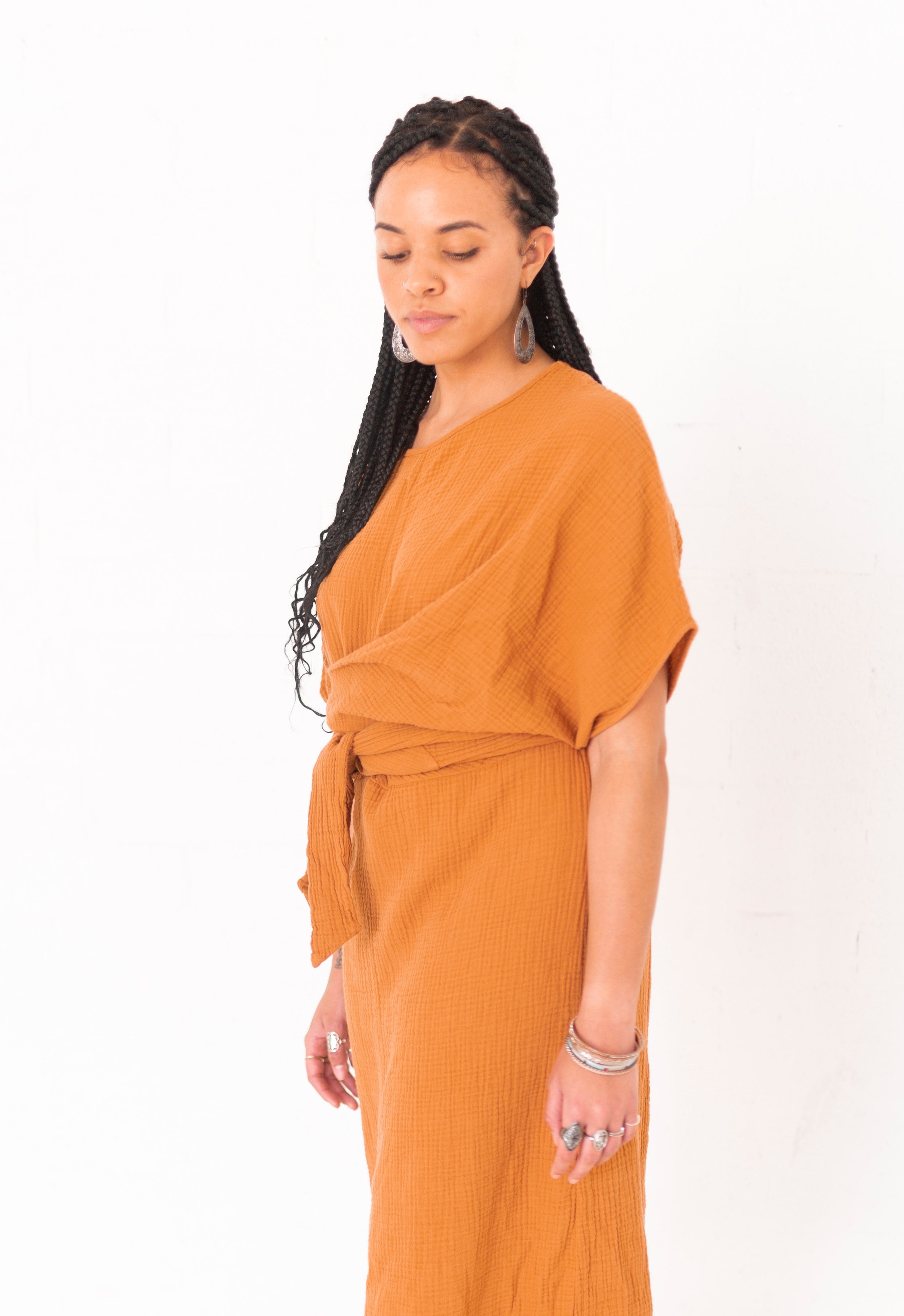 The Dolman Dress in Meerkat