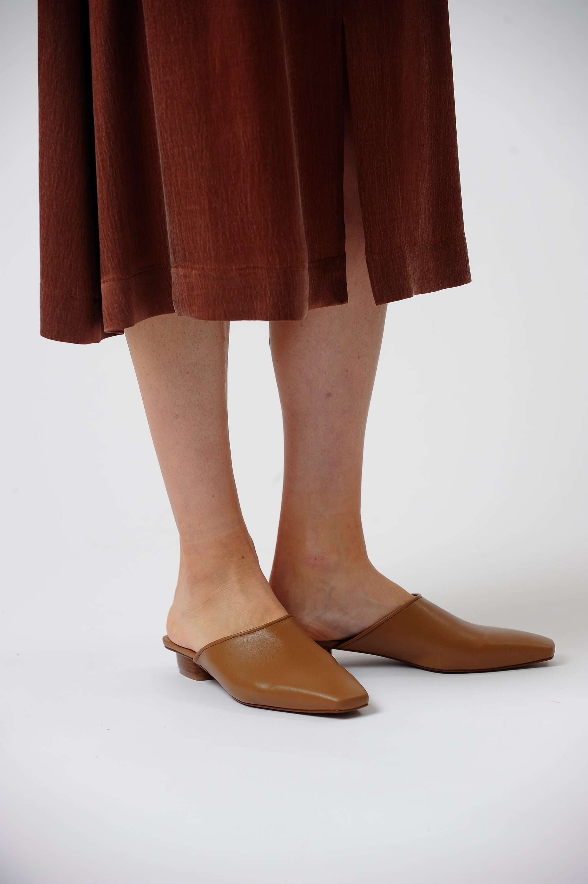 The Melody Mule in Camel Vegan Leather - LAST CHANCE, FINAL SALE