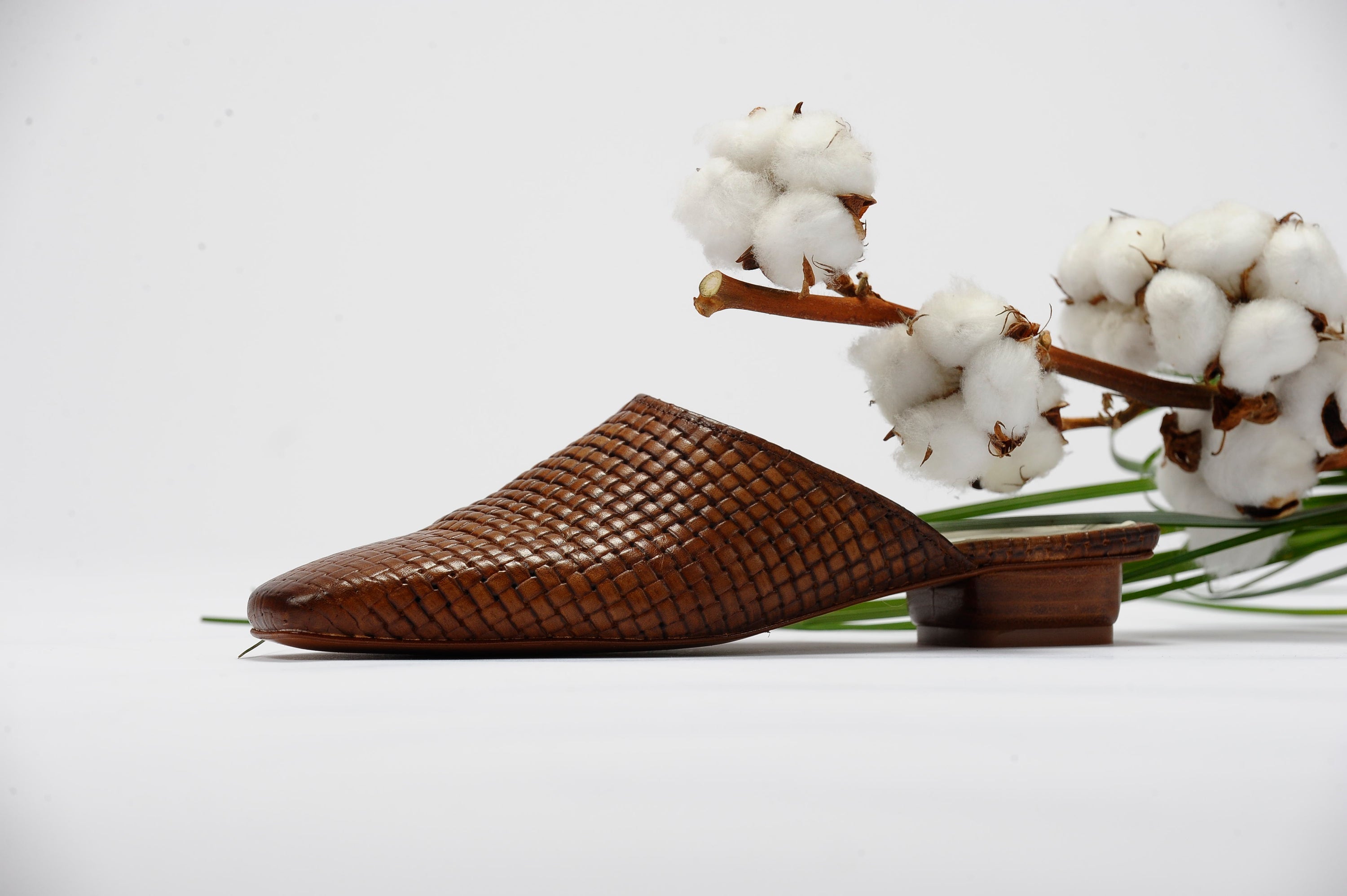The Melody Mule in Cognac Genuine Leather - LAST CHANCE, FINAL SALE