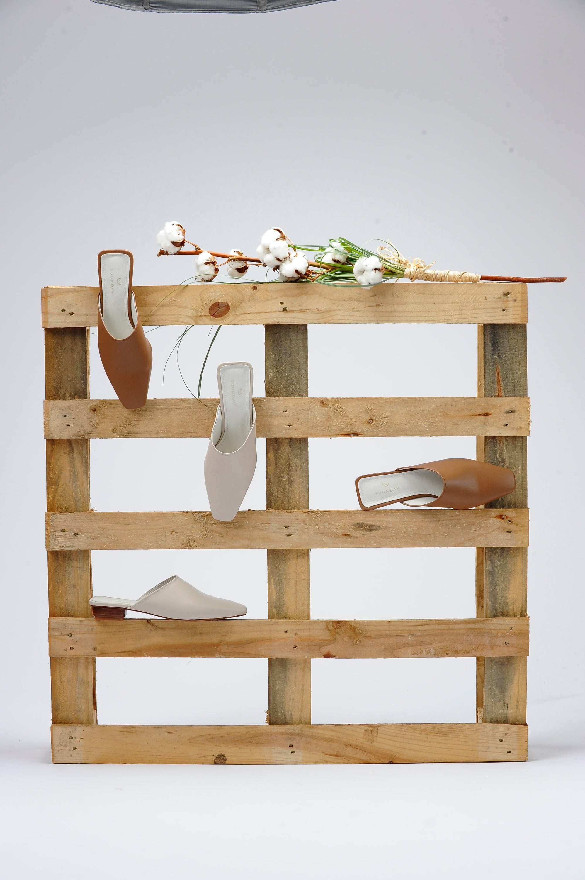 The Melody Mule in Cream Vegan Leather - LAST CHANCE, FINAL SALE