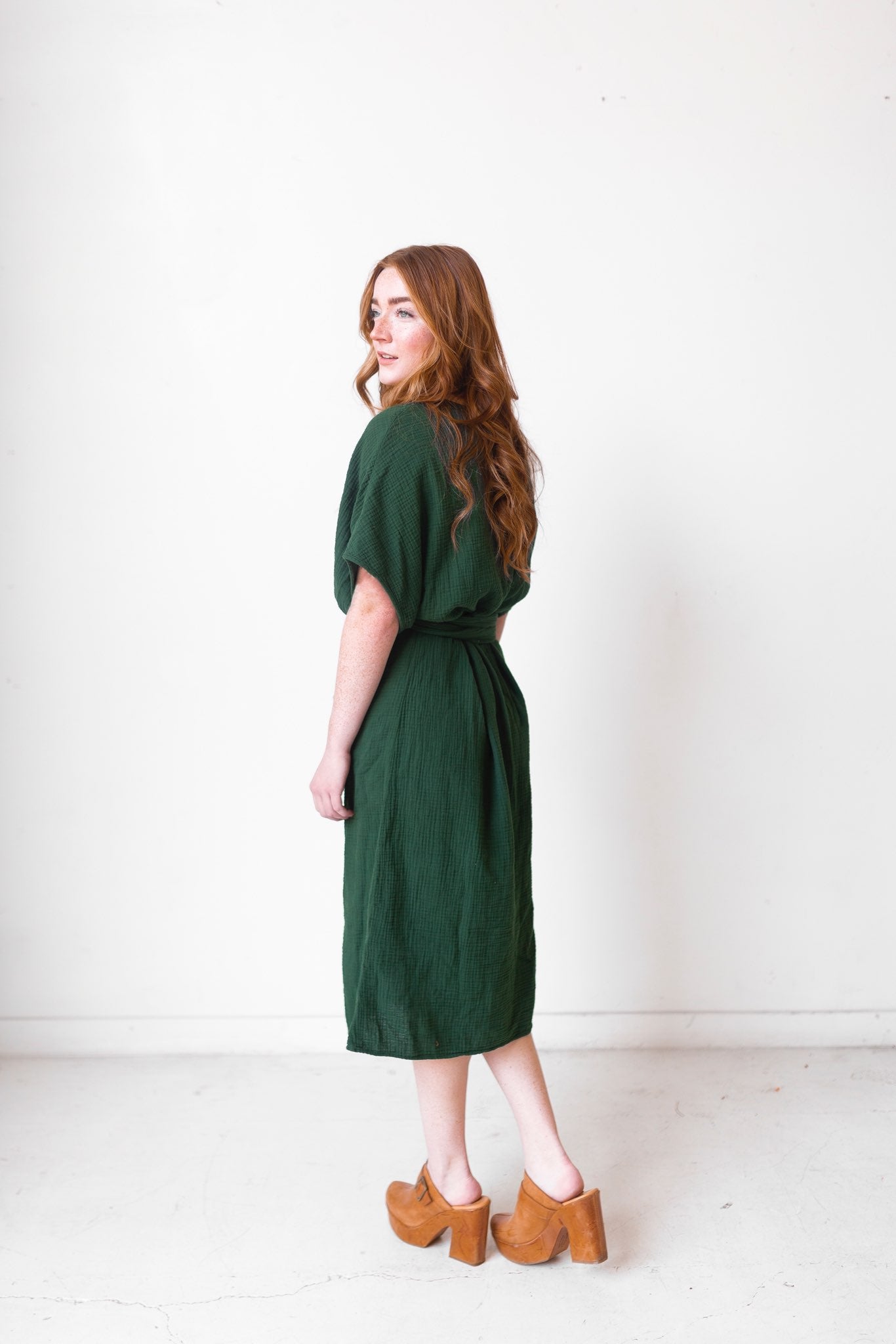 The Dolman Dress in Kombu