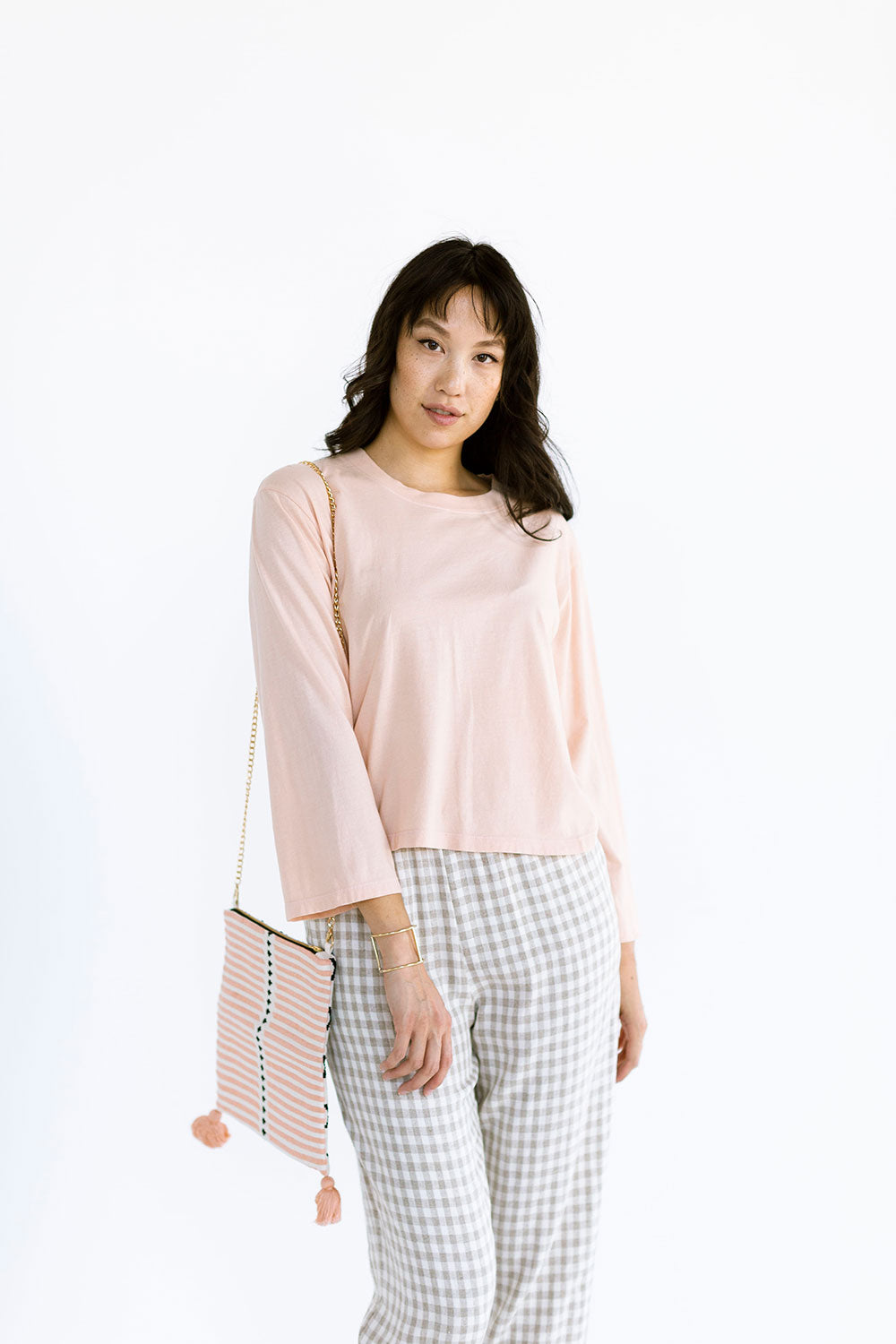 The Perfect Long Sleeve in Pink Sand - FINAL SALE, LAST CHANCE