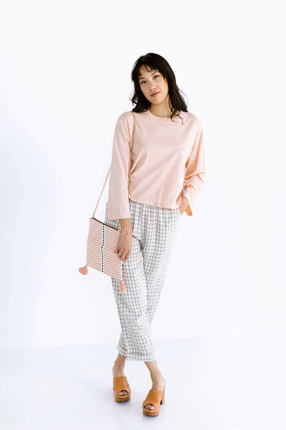 The Perfect Long Sleeve in Pink Sand - FINAL SALE, LAST CHANCE