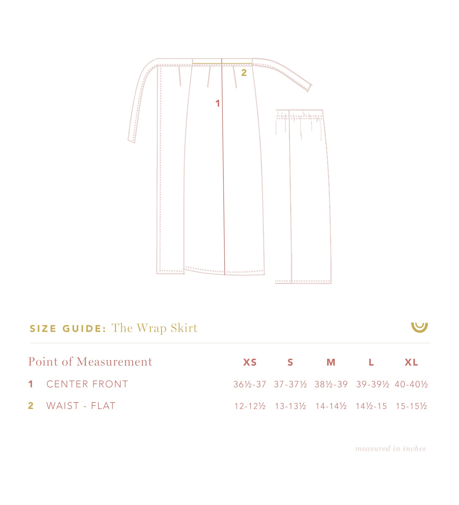 The Wrap Skirt in Almond