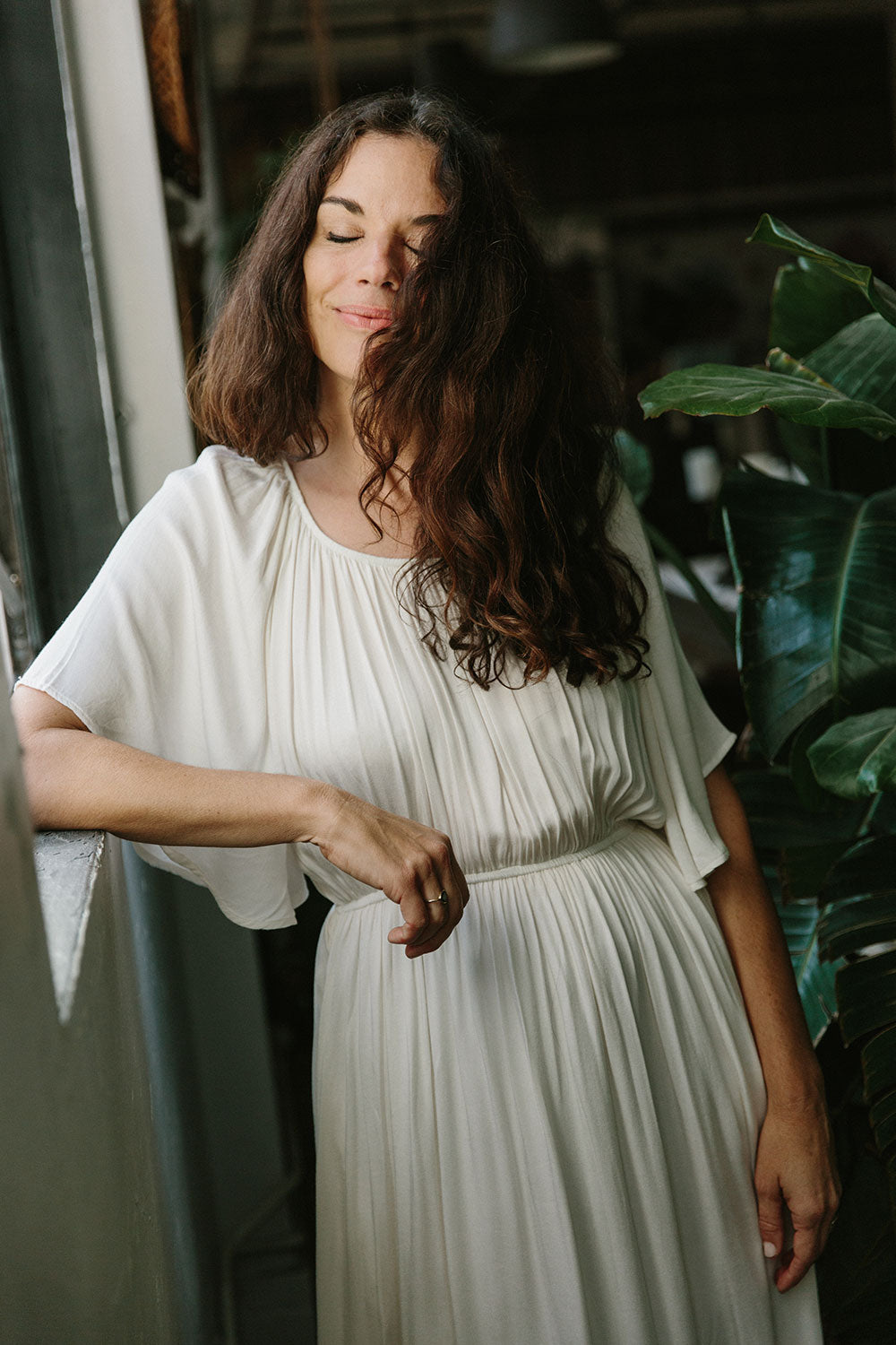 The Fiona Dress in Sea Salt