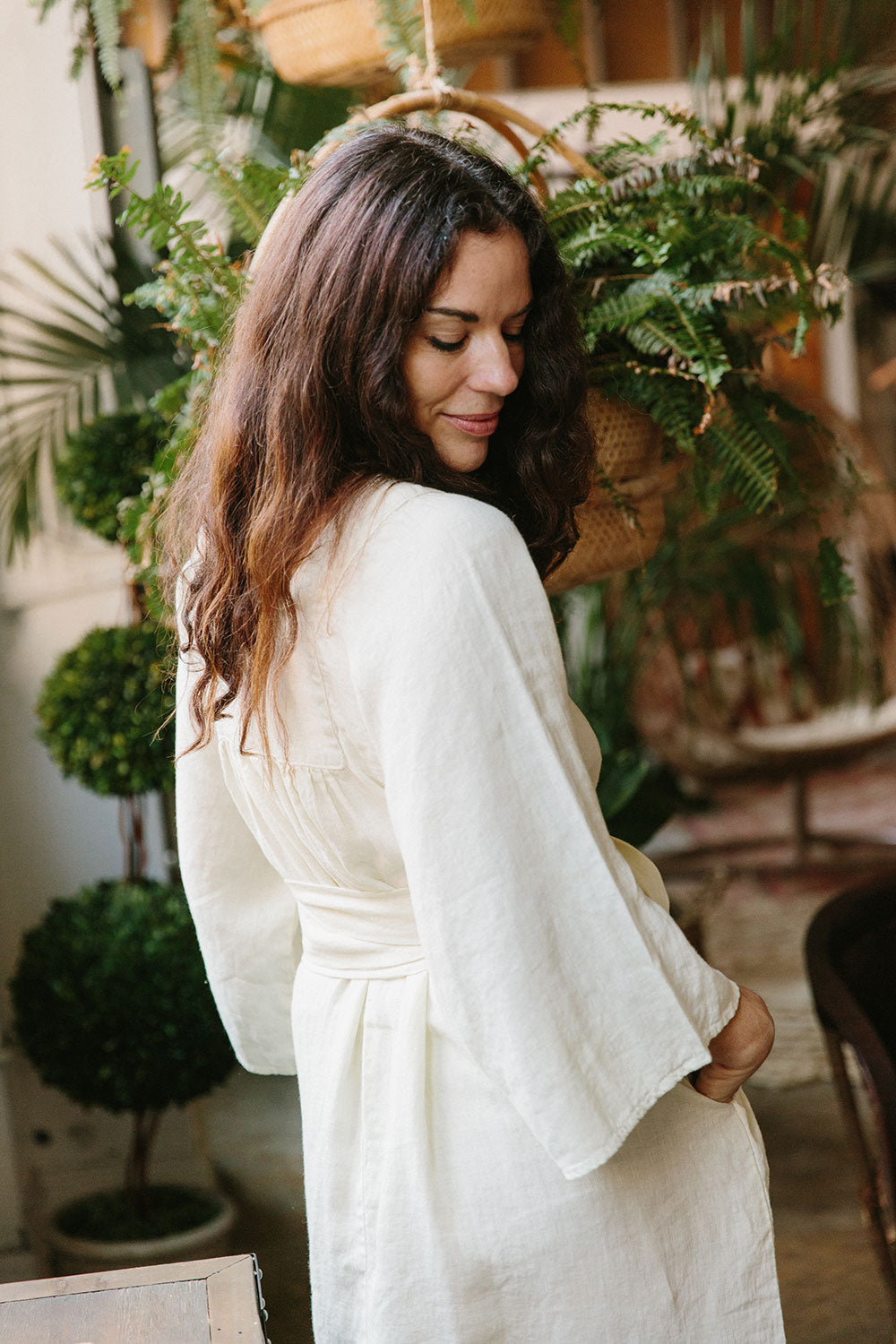 The Yoke Dress in Tofu - LAST CHANCE, FINAL SALE