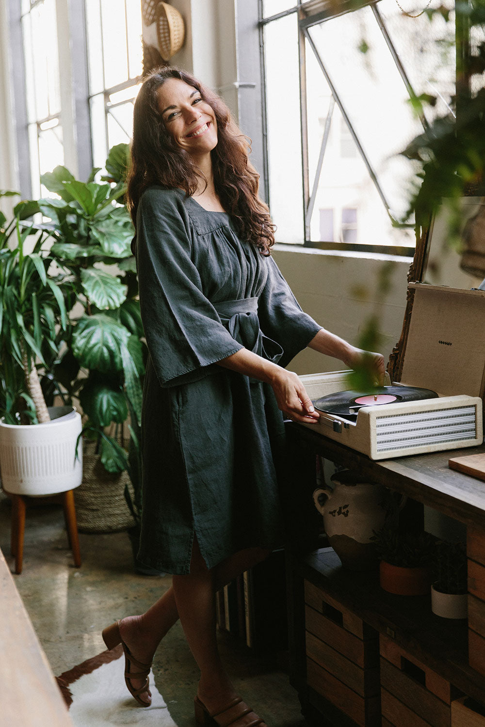 The Yoke Dress in Raven - LAST CHANCE, FINAL SALE