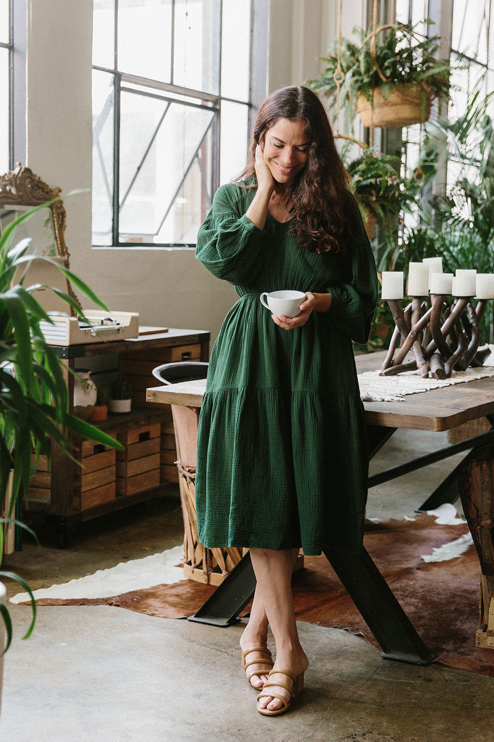 The Sara Dress in Kombu - FACTORY SECONDS, FINAL SALE